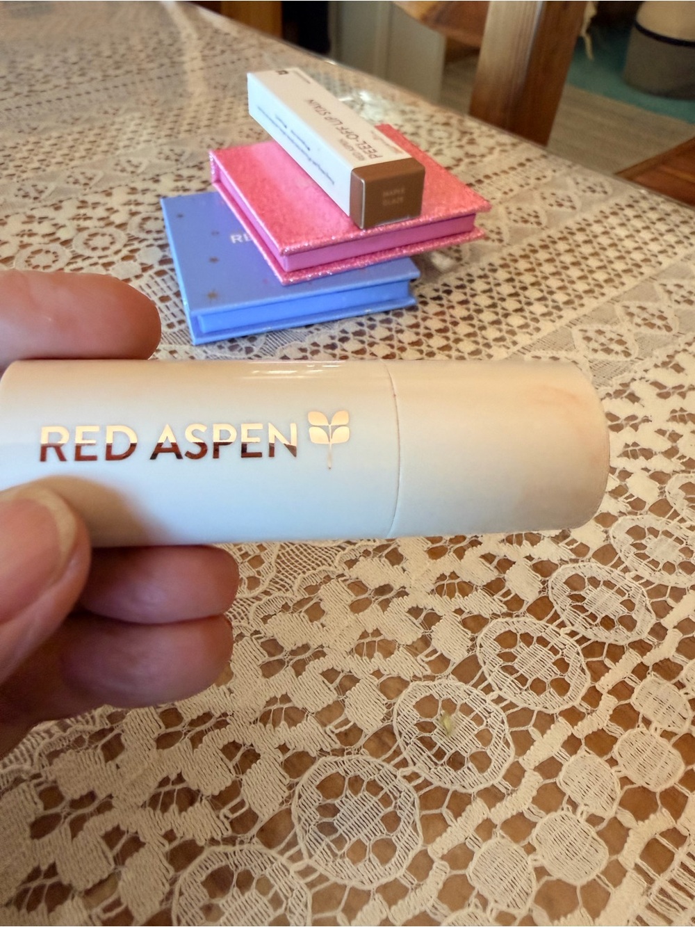 Cream-Colored Travel Skincare Stick
